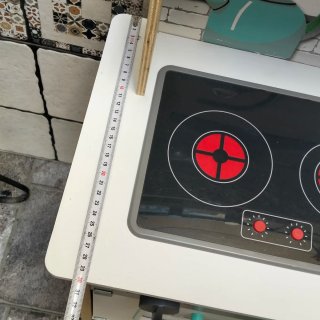 Cocinita de madera para niños con sonido y luz