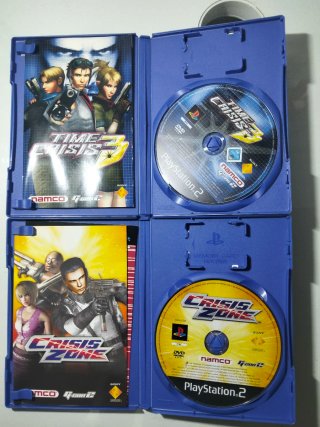 Pack PS2 Fat + 2 Pistolas Arcade + 4 Juegos