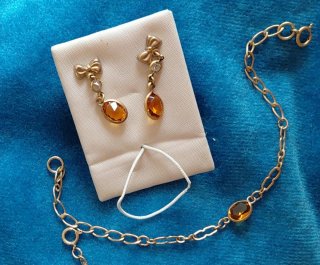 Conjunto de Joyas Oro Laminado 14kl