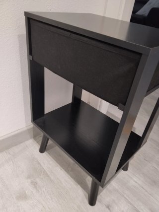 Mesa auxiliar negra 40x30
