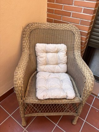 Sillón de mimbre
