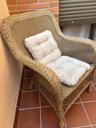 Sillón de mimbre