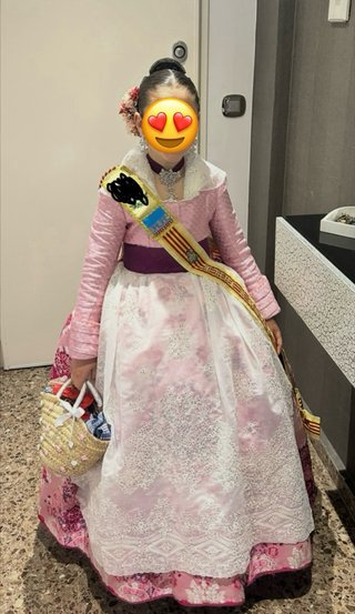 Traje de Fallera Niña con zapatos + Corpiño Extra