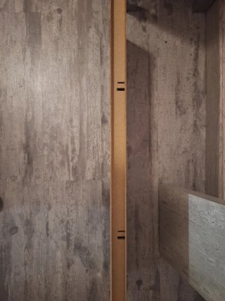 Estantería de madera beige y gris 2 unidades
