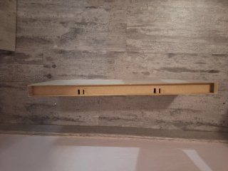 Estantería de madera beige y gris 2 unidades