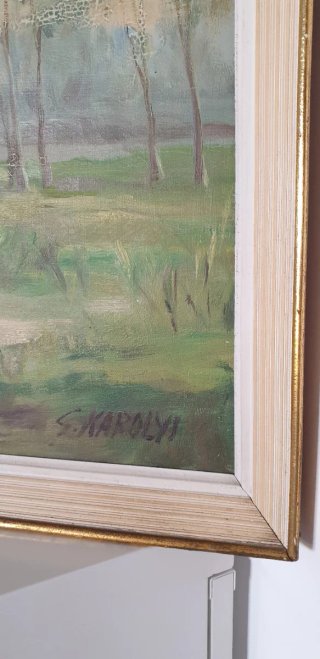 ÓLEO FIRMADO CONDE GYÖRGY KAROLYI
