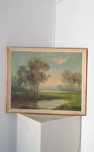 ÓLEO FIRMADO CONDE GYÖRGY KAROLYI
