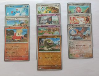 Lote Pokémon TCG - 10 cartas Reverse Holo variadas