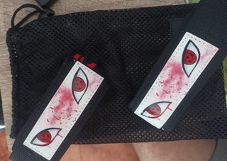 Muñequeras Gimnasio Sharingan Naruto Nuevas