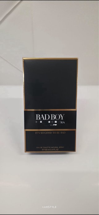 Perfume Bad Boy Carolina Herrera Negro Dorado