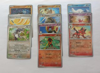 Lote Pokémon TCG - 10 cartas Reverse Holo variadas