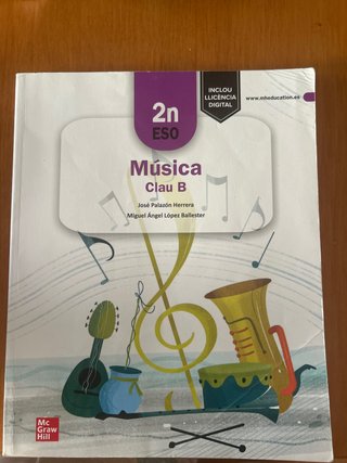 Libro Música Clau B 2n ESO
