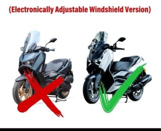 Deflector Parabrisas Moto Negro