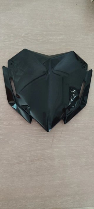 Deflector Parabrisas Moto Negro