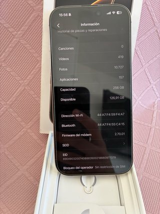 iPhone 16 Pro 256GB con caja