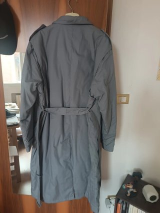 Trench uomo vintage grigio XL