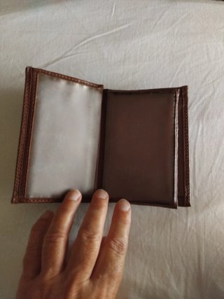 Cartera Billetera Piel Marrón RIDILACCI