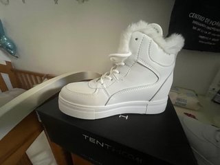Botines Tenth Street plataforma blancos