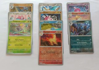 Lote Pokémon TCG - 10 cartas Reverse Holo variadas