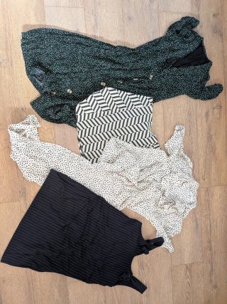 Lote Ropa: Vestidos, Falda y Mono. Talla S y xs