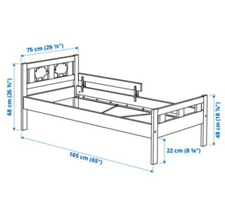 Cama infantil Kritter IKEA blanca