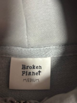 Chaqueta Broken Planet Gris Talla M Cremallera