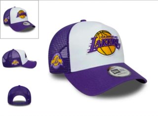 Gorra New Era Lakers Morado Blanco Ajustable