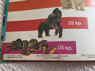 Colosos del Mundo Animal 1975 Fauna Curiosa
