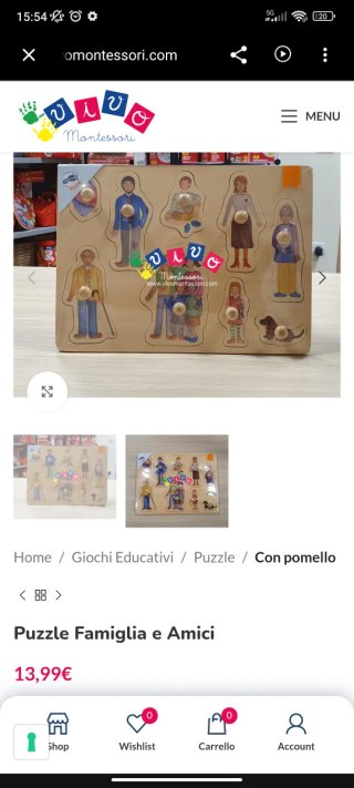 Puzzle de figuras madera familia y amigos