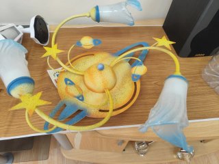 Plafón Infantil Espacial Estrellas Planetas