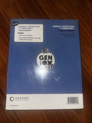 Lengua castellana y literatura I. Libro del est...