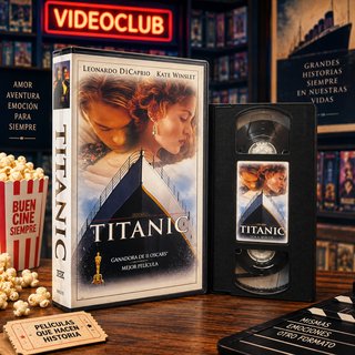 VHS Titanic Leonardo DiCaprio Kate Winslet