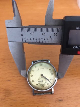 Relógio Movado Militar Aço Corda