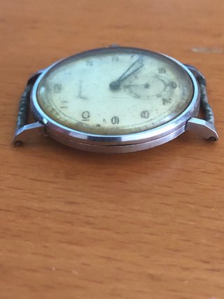 Relógio Movado Militar Aço Corda