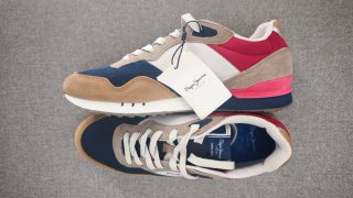 Zapatillas Pepe Jeans Beige y Azul