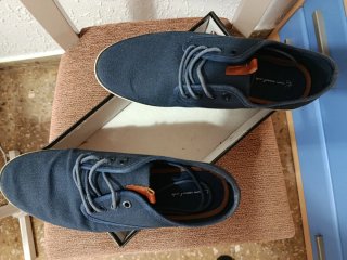 Zapatillas vestir azul talla 44
