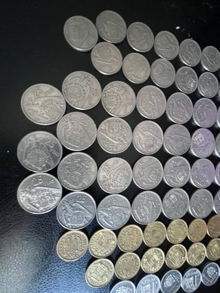 Colección Monedas Franco 70 monedas Pesetas Plata