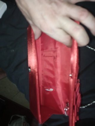Bolso de mano/clutch rojo fiesta
