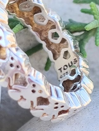 Anillo Tous Puppies Plata