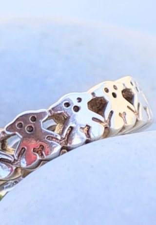 Anillo Tous Puppies Plata