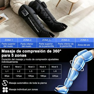 Masajeador de Piernas Compresión de Aire