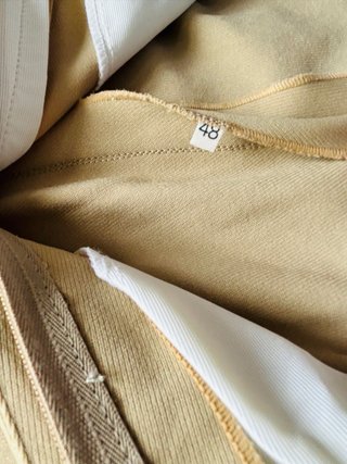 Pantaloni Cavallerizzo-Uomo Taglia48 Vintage Beige