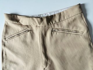 Pantaloni Cavallerizzo-Uomo Taglia48 Vintage Beige