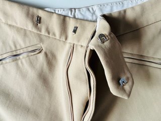 Pantaloni Cavallerizzo-Uomo Taglia48 Vintage Beige