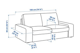Sofá IKEA VIMLE 2 plazas beige
