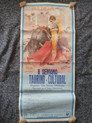 CARTEL TOROS II SEMANA TAURINO CULTURAL TALAVERA
