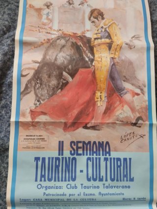 CARTEL TOROS II SEMANA TAURINO CULTURAL TALAVERA