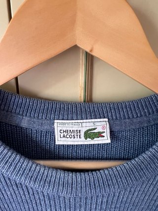 Maglione Lacoste Uomo Blu Grigio