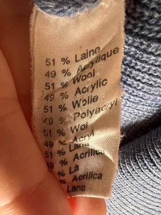 Maglione Lacoste Uomo Blu Grigio