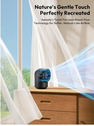 Ventilador Mesa Aecooly Alta Velocidad Digital
